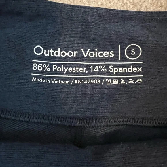 Outdoor Voices Deep Blue Leggings - Picture 2 of 6